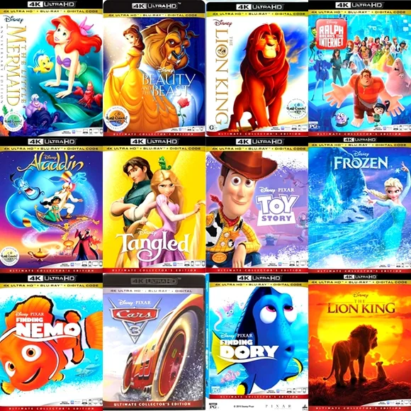 Disney | Media | 4k Uhd Disney Pixar 2 Film Collection New